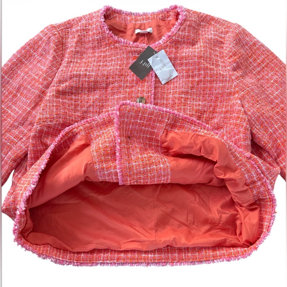 J. Jill Pink Textured Tweed Blazer - Picture 9 of 16